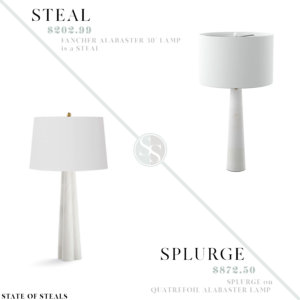 Alabaster Table Lamp Steal vs Splurge