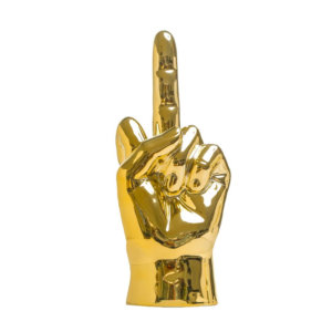 Gold Hand The Finger
