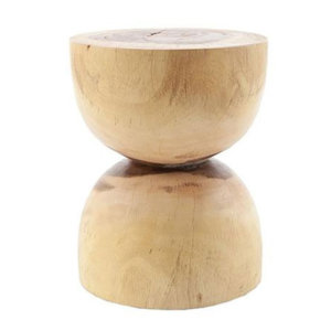 Wood Hourglass Table