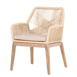 Candelabra Home Loom Arm Chair – Sand (Set of 2)