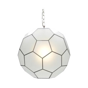 Faceted Ball 1-Light Pendant By WorldsAway