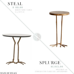 Bird Leg Side Table Look for Less