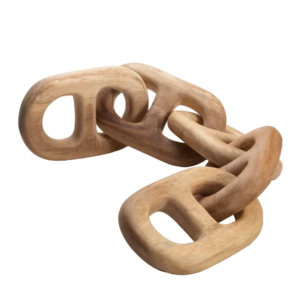 Dimond Home Hand Carved Five-Link Decorative Wooden Chain