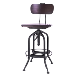 Desrochers Adjustable Height Swivel Bar Stool