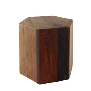 Odom Hexagonal Wood Block Sculpture