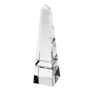 Badash 10-Inch Optical Crystal Obelisk Sculpture