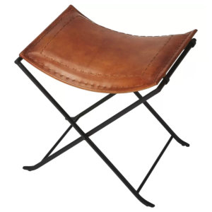 Remus Leather Accent Stool