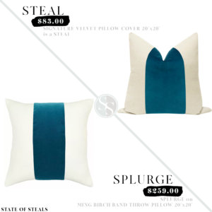 Velvet Stripe Throw Pillow Look for Less