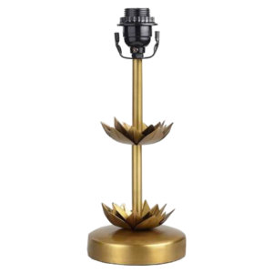 Lotus Lamp L WM1 Brass Double Lotus Accent Lamp Base