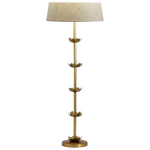 Lotus Lamp L WM2 Brass Five Lotus Floor Lamp Base