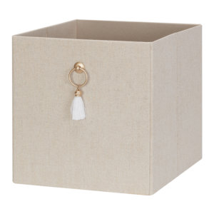Better Homes & Gardens Fabric Storage Bin with Tassel