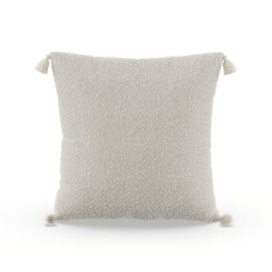 MoDRN Neo Luxury Corner Tassels Decorative Throw Pillow, 20×20″