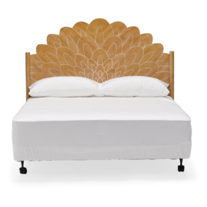 Bohemian Carved Wood Headboard by Drew Barrymore Flower Home