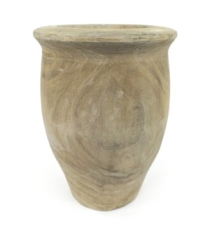 Royalston Round Wood Pot Planter by Fleur De Lis Living