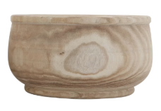 Idlewild Medium Paulownia Wood Pot Planter by Bungalow Rose