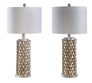 Abbyson Francesco Textured Gold 30-inch Table Lamp (Set Of 2)