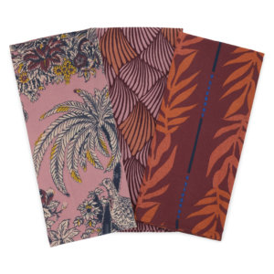 Tropical Toile Kitchen Towel 3 Piece Set, Regal Rose by Drew Barrymore Flower Home