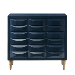 Madison Park Savannah Navy 3-Drawer Chest