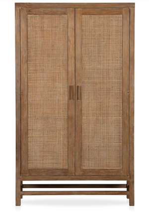 Blake Grey Wash 2-Door Cabinet