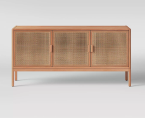 54″ Minsmere Caned TV Stand Natural Brown – Opalhouse™