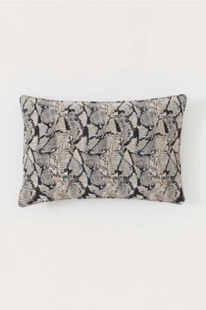 JACQUARD-WEAVE CUSHION COVER