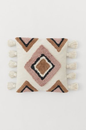 CUSHION COVER WITH TASSELS