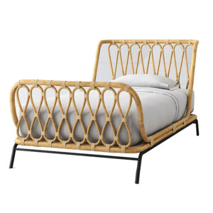 Rattan Kids Twin Bed