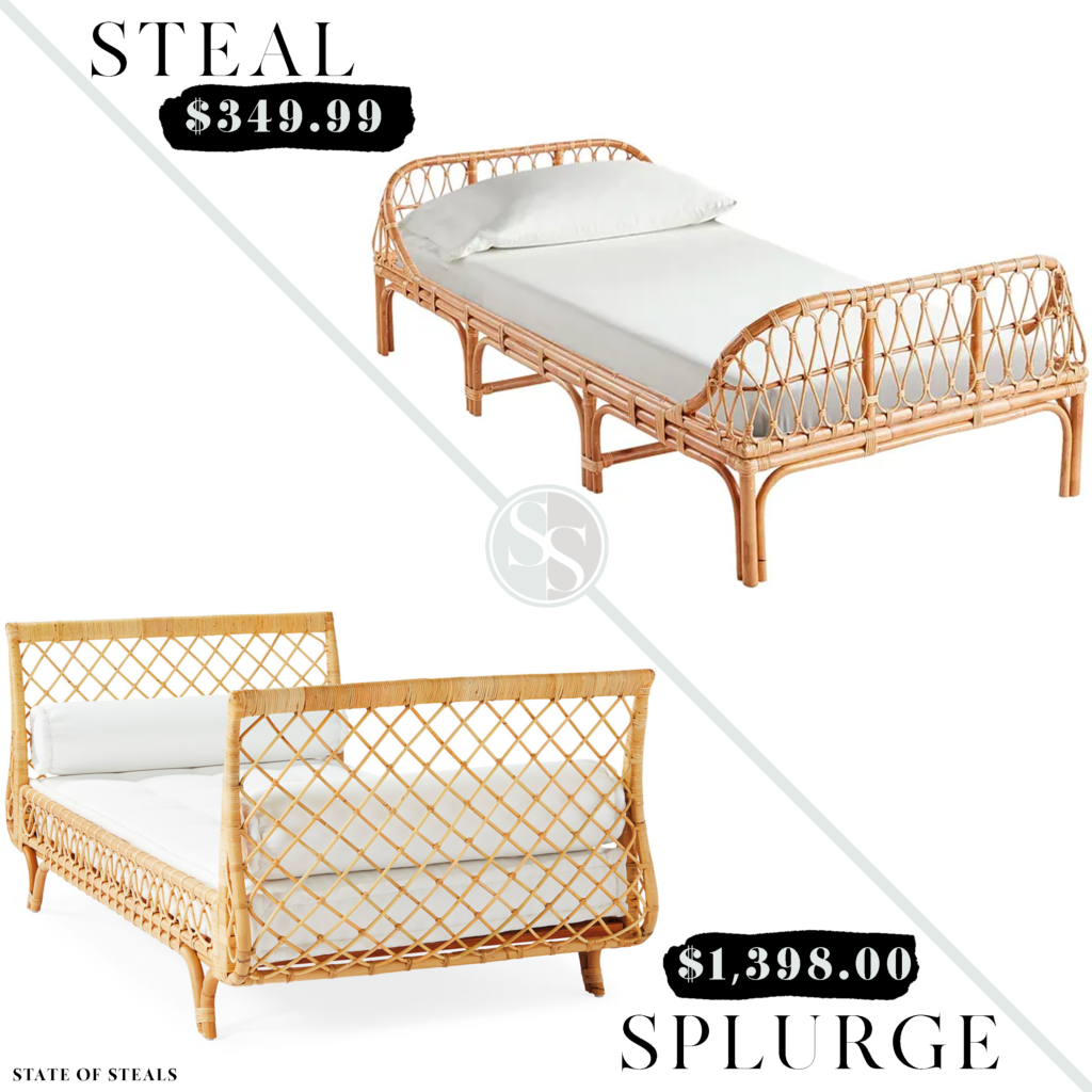 Rattan Daybed Look For Less State Of, Rattan Twin Bed