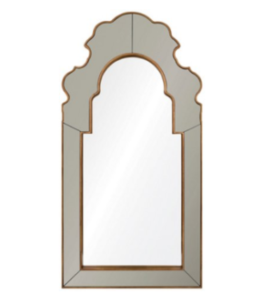 BUNNY WILLIAMS HOME Speckle Oversize Wall Mirror, Moonstone/Gold