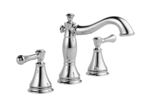 Delta Cassidy Widespread Bathroom Faucet with Pop-Up Drain Assembly – Includes Lifetime Warranty