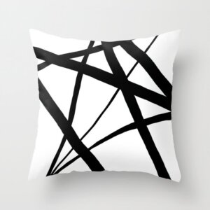 A Harmony of Lines and Shapes Throw Pillow