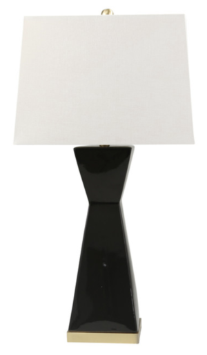 Sagebrook Home Ceramic 34″ Hourglass Table Lamp 50203-01