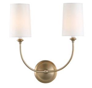 Crystorama Lighting Group Sylvan 2 Light 16″ Tall Wall Sconce