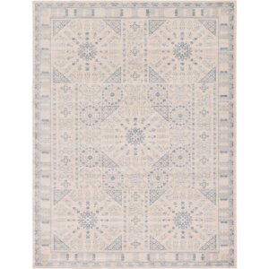 Plaisance Southwestern Cotton Beige Area Rug