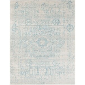 Koval Teal/Beige Area Rug