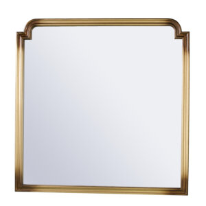 Torbin Gold Art Deco Decorative Wall Mirror by Southern Enterprises
