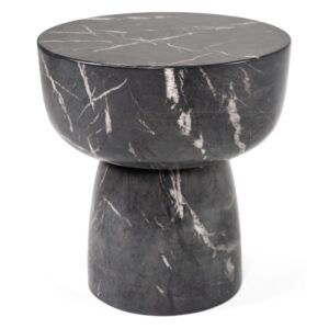 210504 Black Marble Side Table