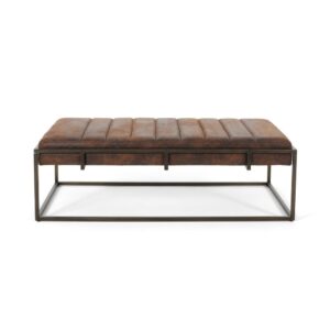 210525 Leather Ottoman