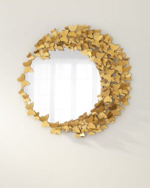 210722 Gold Butterfly Mirror SPLURGE