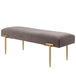 220125 Cream Gold Ottoman Bench STEAL