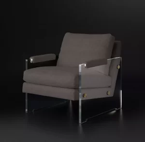 220113 Acrylic Accent Chair SPLURGE