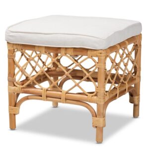 220212 Rattan Small Ottoman STEAL