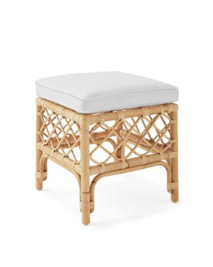 220212 Rattan Small Ottoman SPLURGE